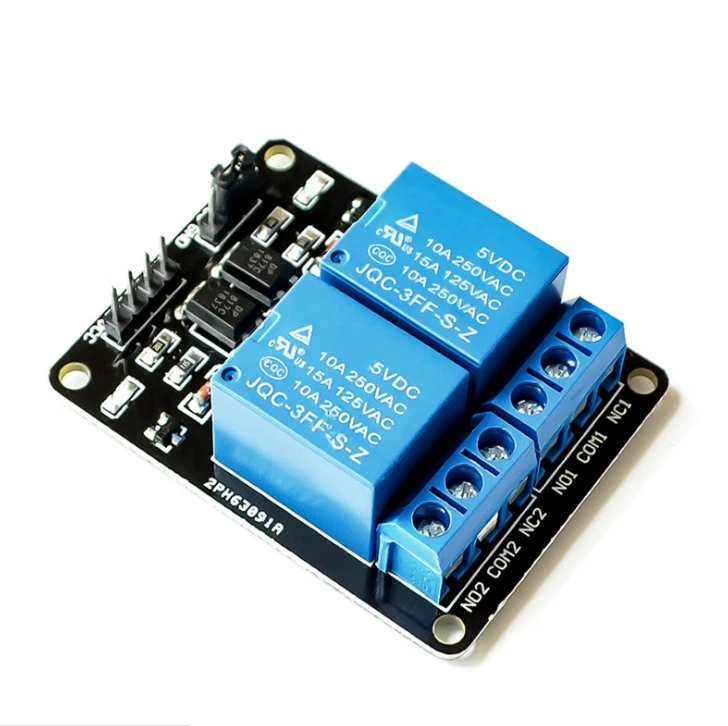 2-Way Relay Module 5V With Optocoupler Protection Relay Expansion Board ...