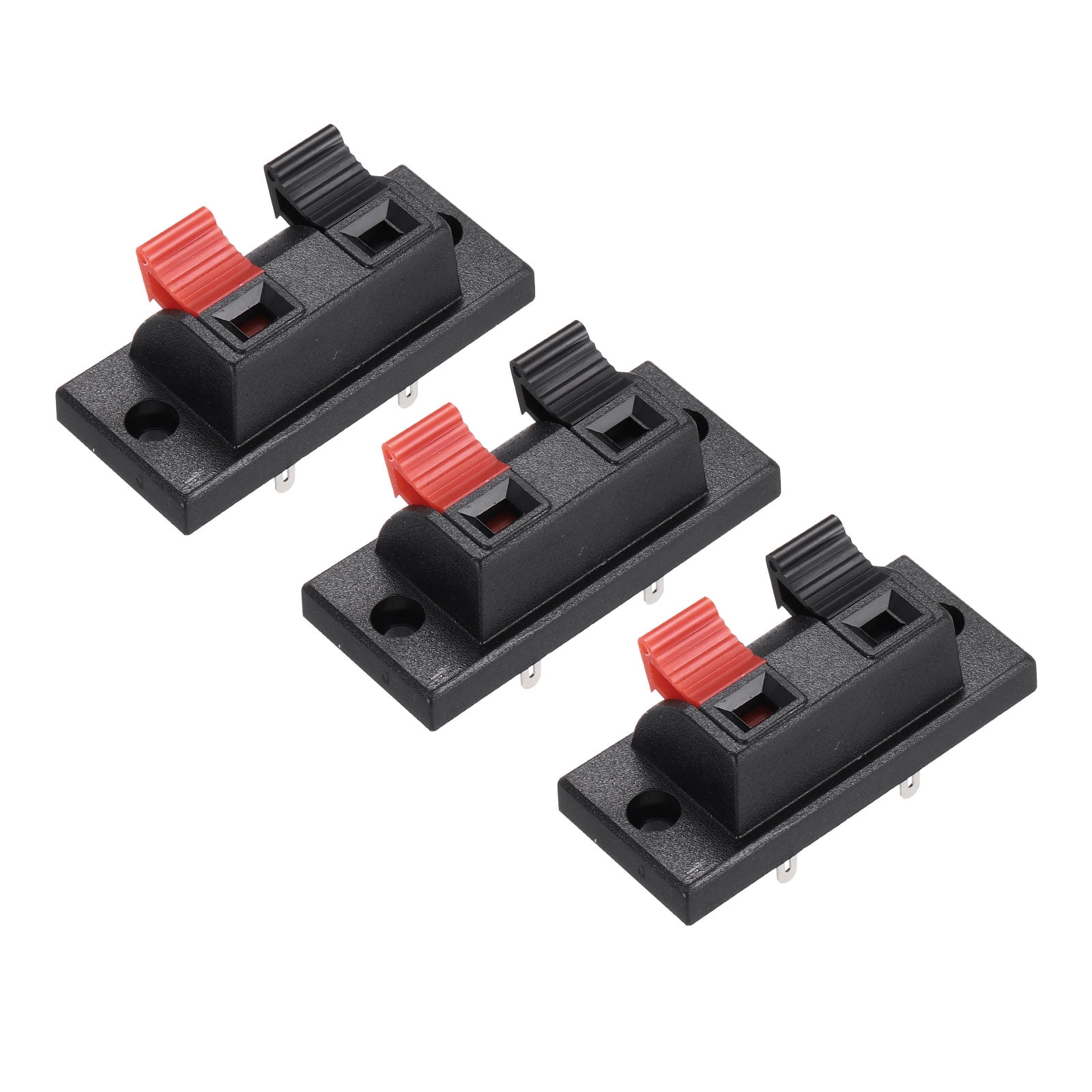 2 Way Spring Terminal Clip Push Release Connector Plate Strip Block WP2 ...