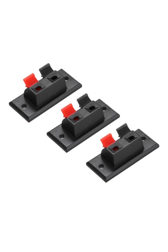 2 Way Spring Terminal Clip Push Release Connector Plate Strip Block WP2-3 3Pcs