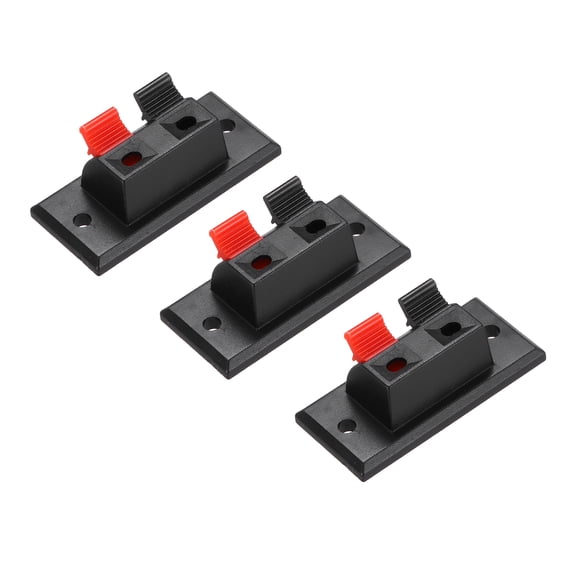 2 Way Spring Terminal Clip Push Release Connector Plate Strip Block WP2-3 3Pcs