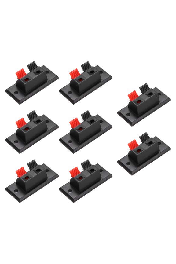 2 Way Spring Terminal Clip Push Release Connector Plate Strip Block WP2-3 8Pcs
