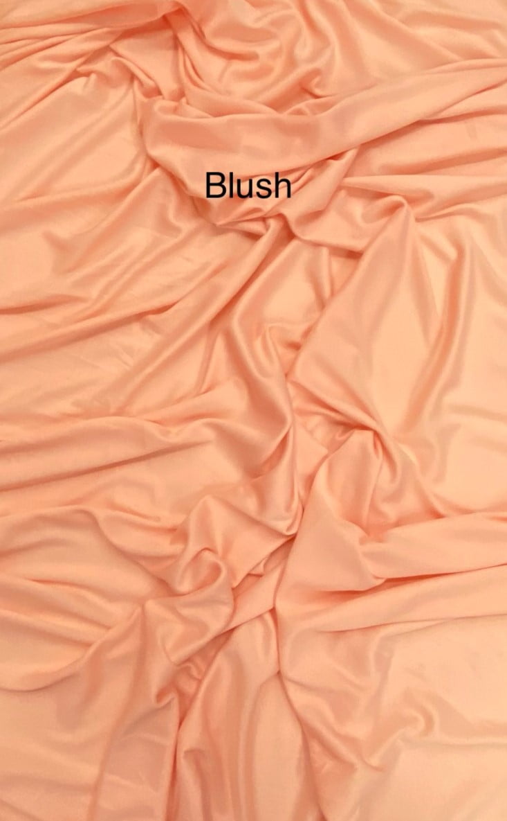 2Way Stretch Lining Fabric, Sells by the Yard from Sal Tex Fabrics, Blush