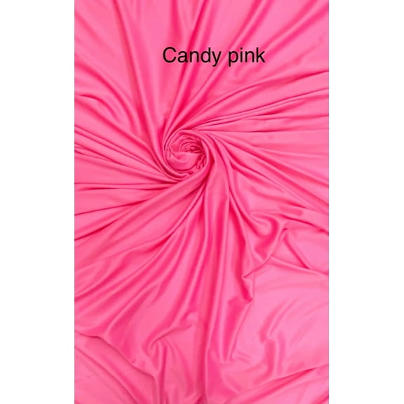 2-Way Stretch Lining Fabric, Sells by the Yard from Sal Tex Fabrics, Candy pink