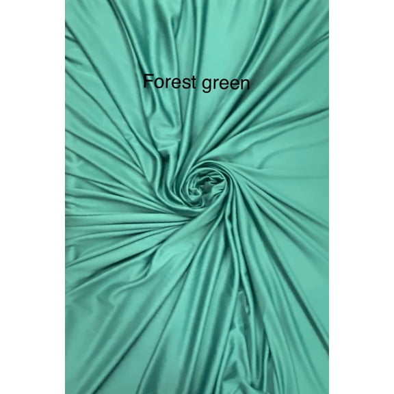 2-Way Stretch Lining Fabric, Sells by the Yard from Sal Tex Fabrics, Forest green