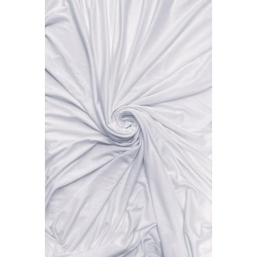 2-Way Stretch Lining Fabric, Sells by the Yard from Sal Tex Fabrics, White