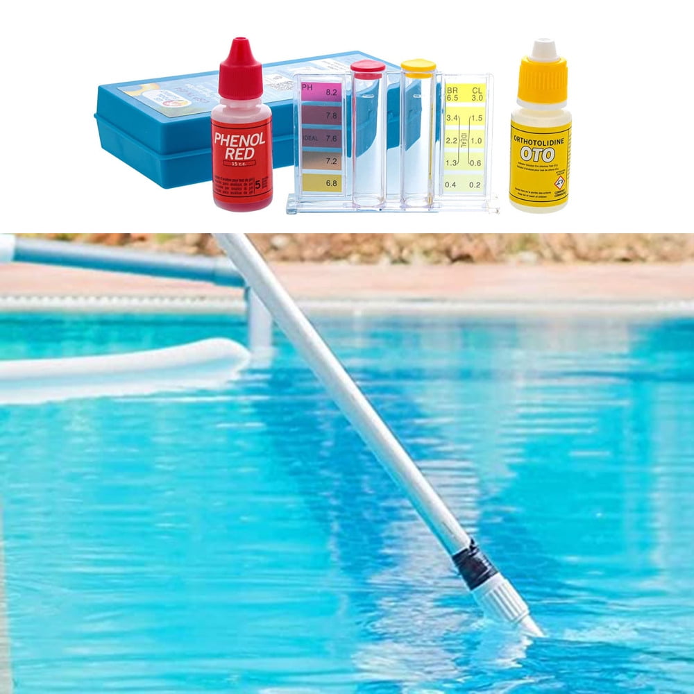 2Way Swimming Pool & Spa Test Kit OTO and Phenol Red Test Solutions