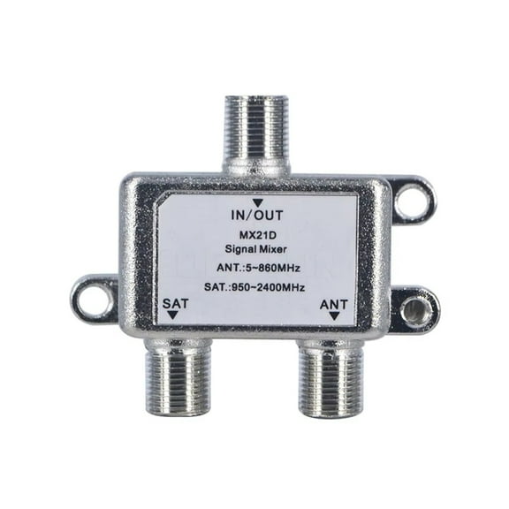 2 Way TV Antenna Satellite Splitter Coaxial Cable Antenna Cable Signal Splitter Female Connector Cable Switch Switcher