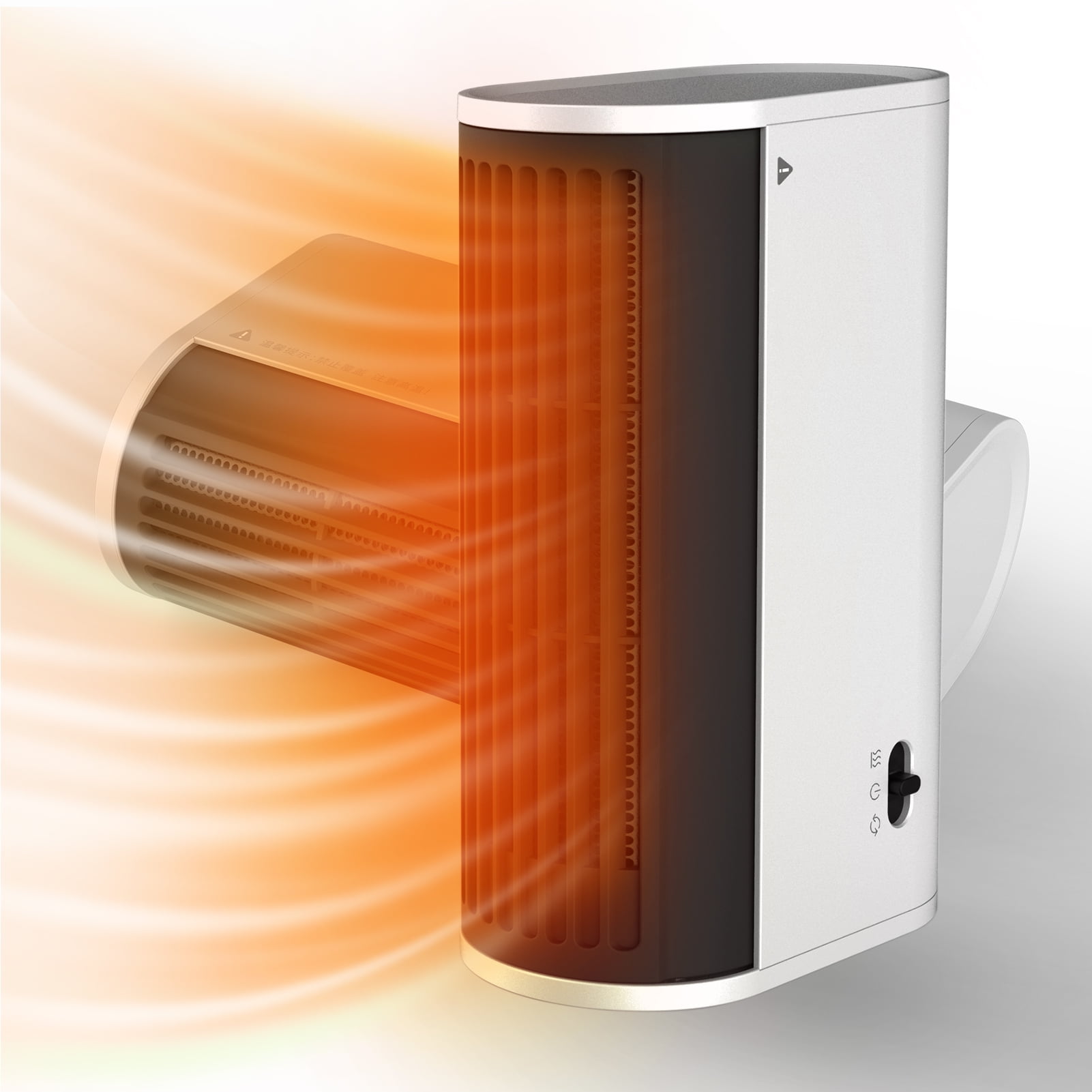 2Way Use Slim Table top Heater Bladeless Fan Heater