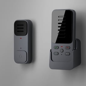 2 Way Voice Intercom Doorbell, Wireless Intercomunicador 300M Clear Sound Duplex Call with Battery for Home Office Security