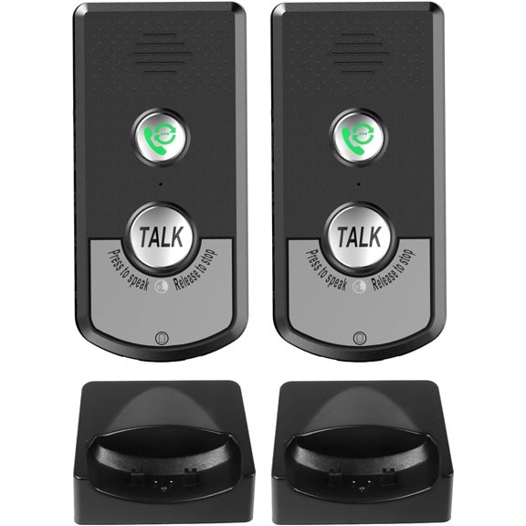 2 Way Voice Intercom System Super Long Range Wireless Intercom Waterproof Indoor/Outdoor Interphone Easy Install for Home, Hospital, Office
