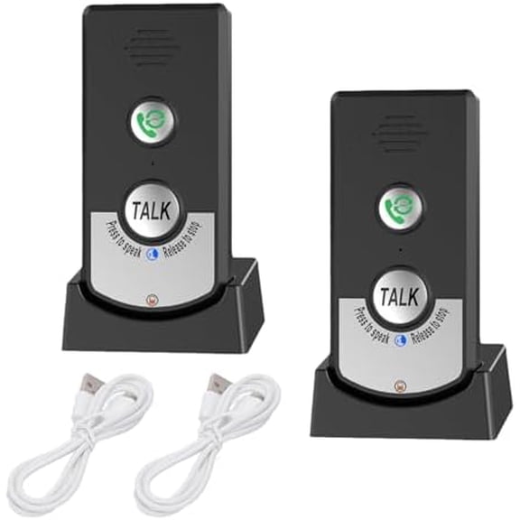 2 Way Wireless Intercom System, Long Range Waterproof Doorbells Intercoms Wireless for Home, Intercom for Home Security Elderly House Office Hospital Workshop, 38 Ringtones$$Building Supply