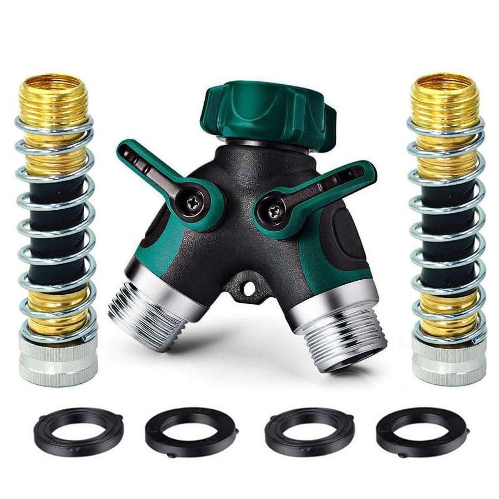 2 Way Y Hose Splitter Connector, Water Hose Y Valve Connector Adapter