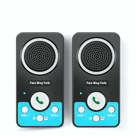 UHAXZ Elderly Intercom System, Full Duplex Talk, Wireless, Portable, 2-pack