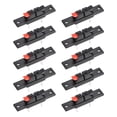 thumbnail image 1 of 2 Ways Spring Speaker Terminal Clip Push Release Connector Audio Cable Terminals Strip Block Black Red WP2-35 ,10Pcs, 1 of 3
