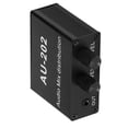 thumbnail image 1 of 2 Ways Stereo Mixer Audio Distributor Mixing Board for Headphone Power AMP Volume control DC5-19V, 1 of 7