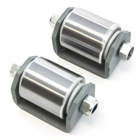 2 Weld on Steel Micro 2 Inches Roller Heavy Duty Steel Wheel Caster Grease Fitting RV Trailers