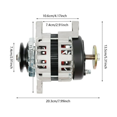2 Wheel 2000W 24V Permanent Magnet Synchronous Generator DC Low Rpm Alternator Charging