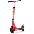 thumbnail image 1 of 2-Wheel Kick Scooter, Sturdy Wide Deck, Height Adjustable Handlebar, Rear Brake, Easy-Folding Mechanism, 8 inch wheels, 1 of 10