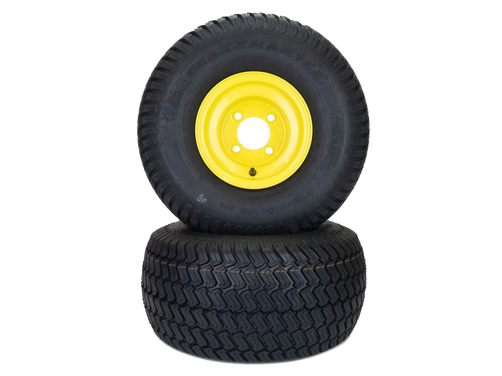 2) Wheel and Tire Assy 20x10.00-8 Fits John Deere Quik Trak
