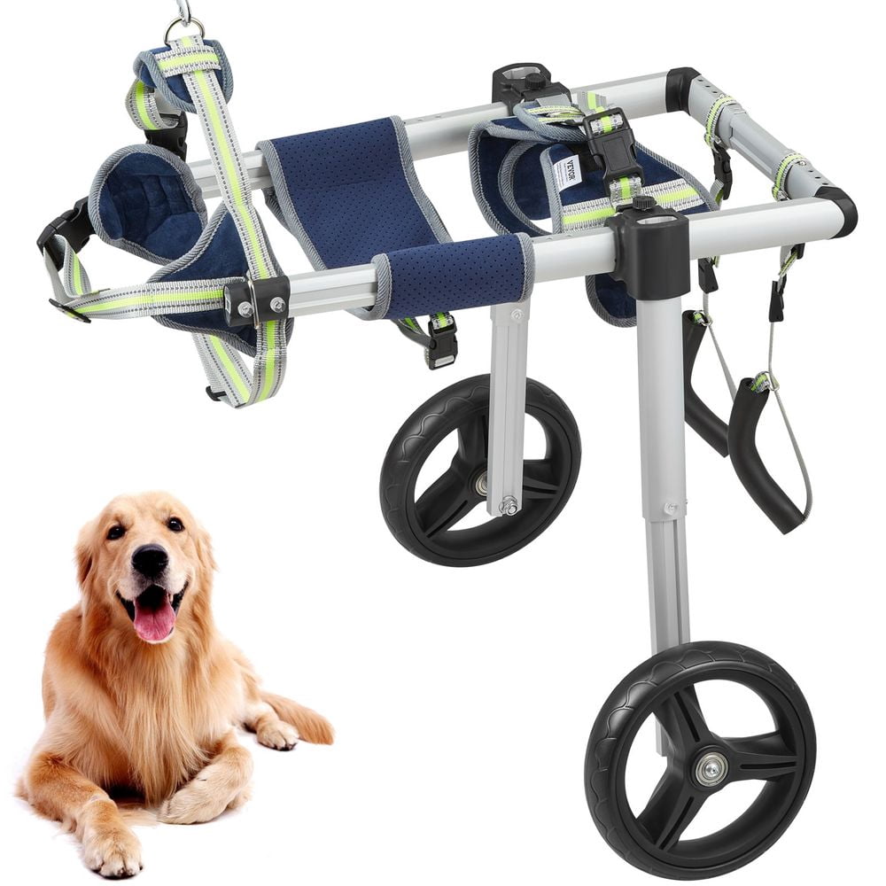 2 Wheels Dog Wheelchair for Back Legs, Pet Wheelchair Lightweight ...