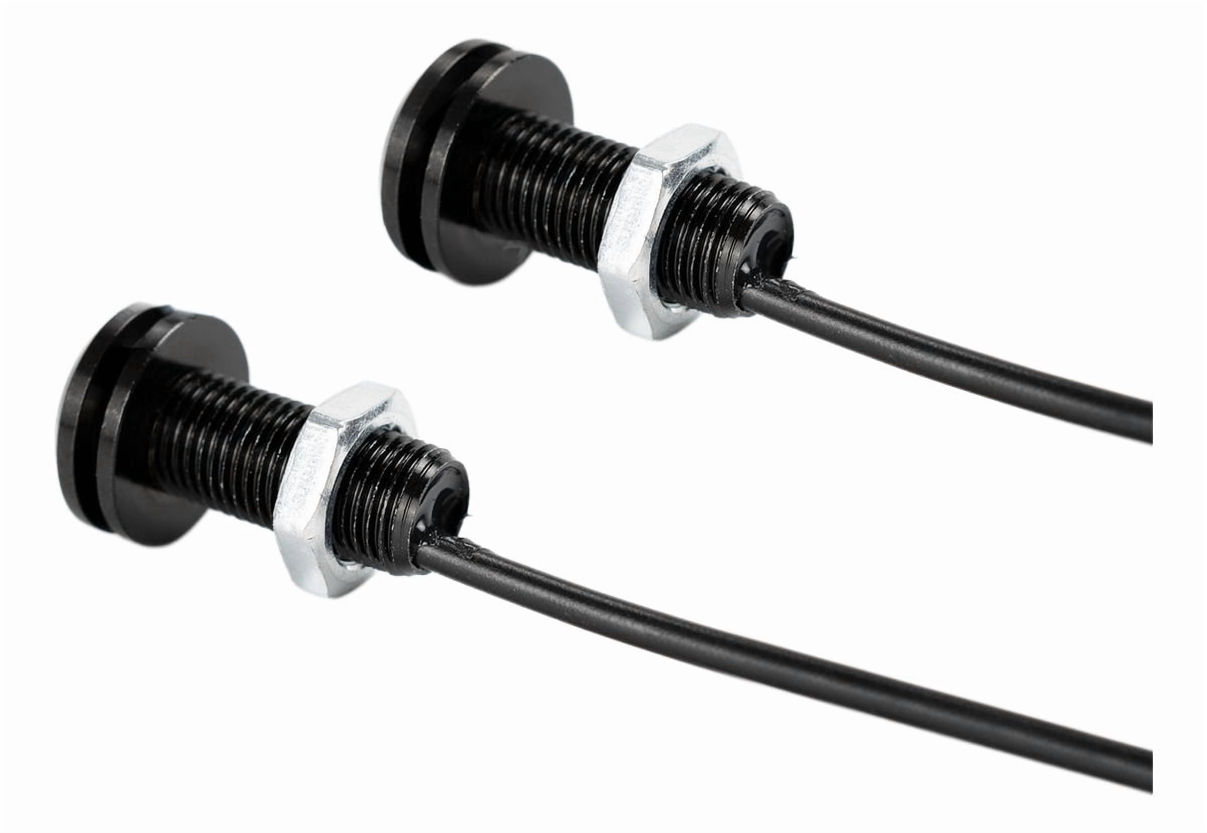 2 White Eagle Eye LED Lights for Motorcycles, 18mm