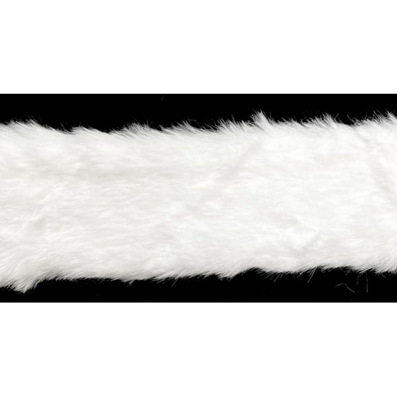 2" White Faux Fur Trimming - 5 Continuous Yards!