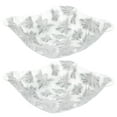 thumbnail image 1 of (2) White Ghost-Design Halloween Novelty Plastic Ruffle Serving Bowls 10.5in Home Kitchen Party Favor Treats Snack Dish Containers Candy Holders Fruit Trays Tableware Decoration, 1 of 7