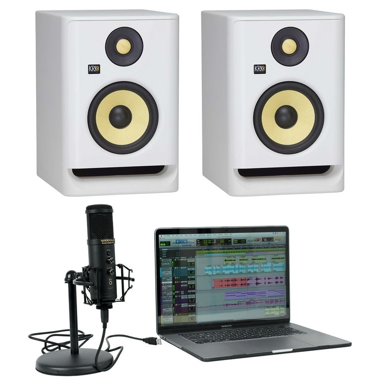 KRK Rokit 5 G4 ホワイト スタジオモニター ペア 2台 2) White KRK ROKIT 5 G4 5