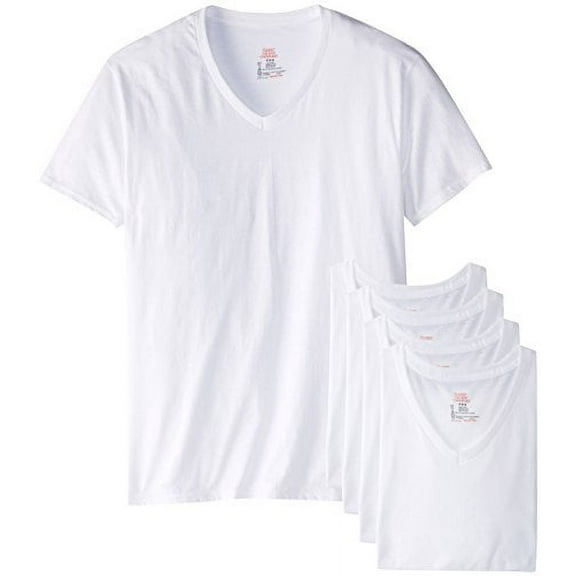 Hanes Ultimate Men's 6-Pack Best V-Neck T-Shirt, White, XX-Large