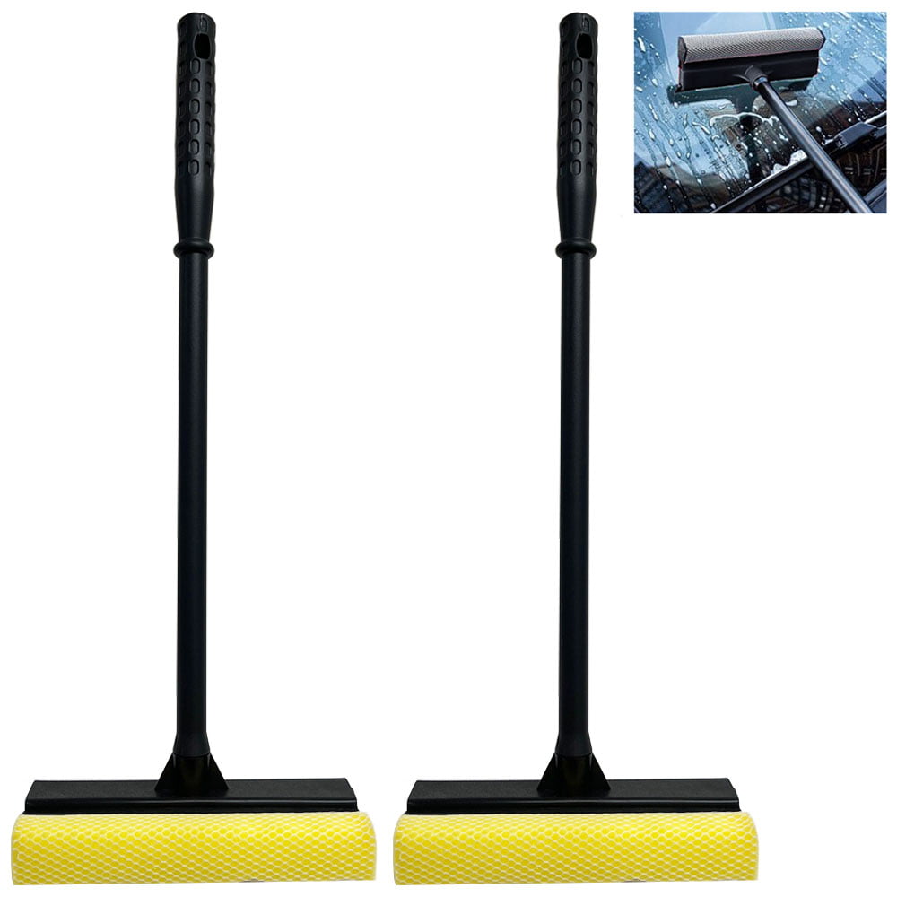 36 Telescopic Window Squeegee Cleaner Brush Shower Mirror Car Sponge Wiper Long