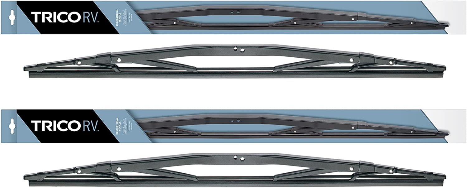 2 Wiper Set - 67-361 36" Heavy Duty Wiper Blades Fit Select Coach Bus RV w/Wide Saddle Attachment - Verify Correct Fitment at