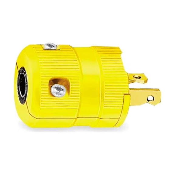 2 Wire Industrial Straight Blade Plug 250VAC 20A