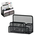 thumbnail image 1 of Under $2 Wire Mesh Letter Tray, Metal Mesh Desktop File Rack - 3-Tier Vertical Organizer for Letters, Notebooks & Office Supplies, 3 Tier Desktop Organizer, Black, by Goohae, 1 of 8