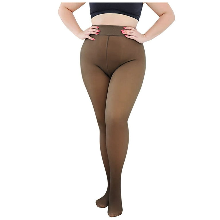 2 Women's 380G Stockings Stockings Size Pantyhose Of Through Plus Pairs  Bottoming Meat Tights Lined Footless Tights Women 
