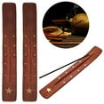 thumbnail image 1 of 2 Wood Incense Burner Holder Ash Catcher for Sticks Holder Cone 10.2" Gift, 1 of 3