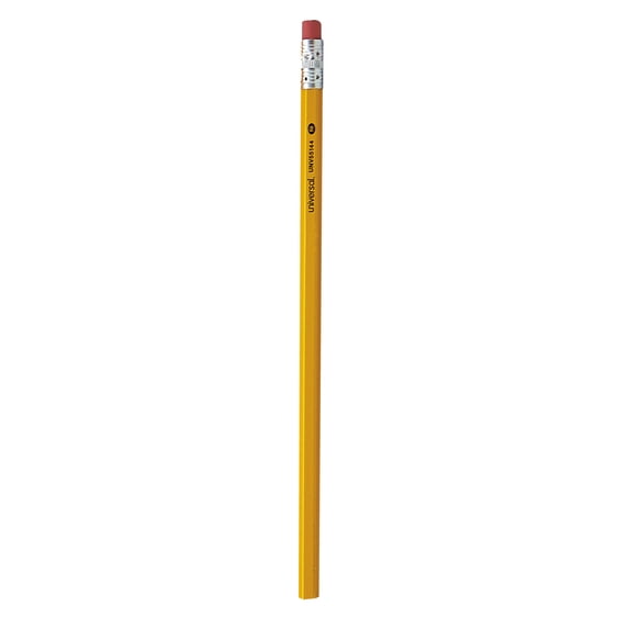 Universal Woodcase Pencil, HB #2, Yellow Barrel, 144/Pack -UNV55144