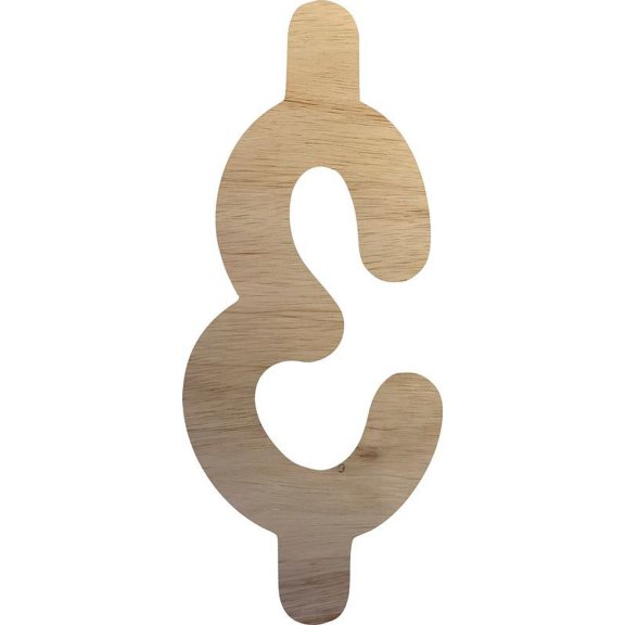 2'' Wooden Craft Letter &, Unfinished 1/4'' Cutout, Choose Your Letters, DIY