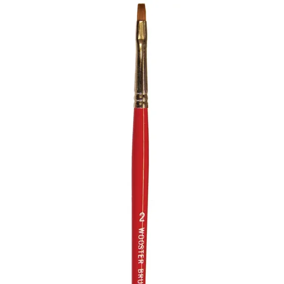 #2 Wooster F1621 Artist Brush Red Sable Oil Brights Artist Paint Brush