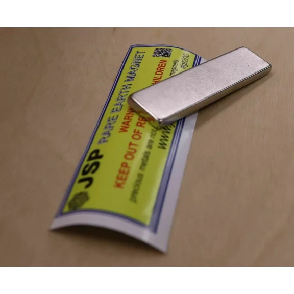 2" X 1/2" X 1/8" Rare Earth Neodymium Magnet N42 Gt200 27 Pound Pull