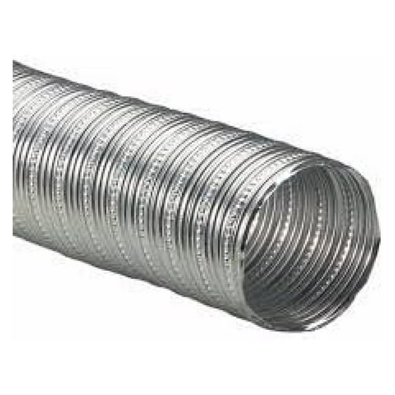 2" X 10' Aluminum Flex Pipe for Pellet Stove Fresh Air Intake (1)