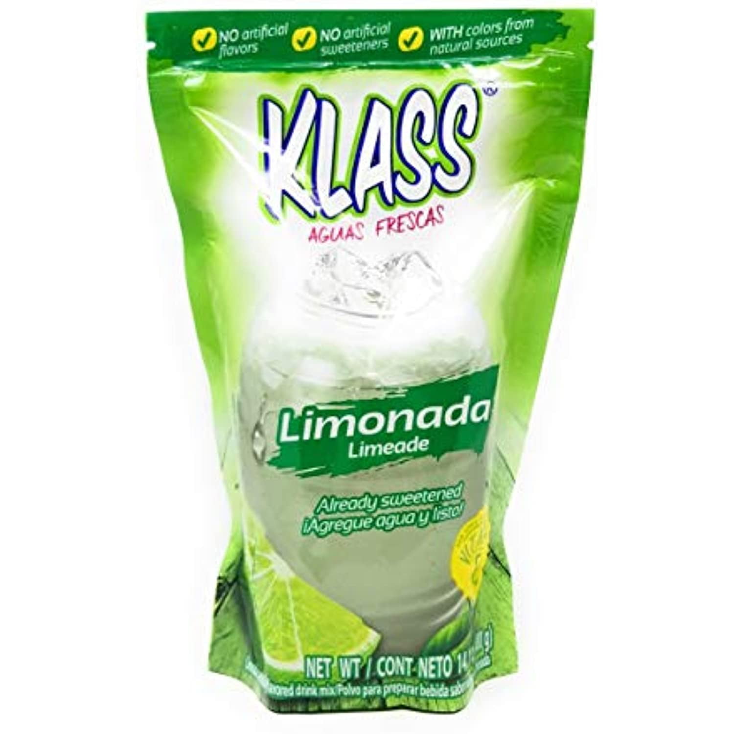 2 X 14.1Oz Klass Mexican Flavored Drink Mix Powder Limonada Limeade
