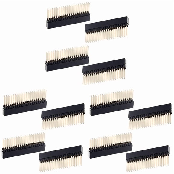 2 X 20(40 Pin) Stacking Header for A+/B+/Pi 2/Pi 3 Extra Tall Header (Pack of 12)