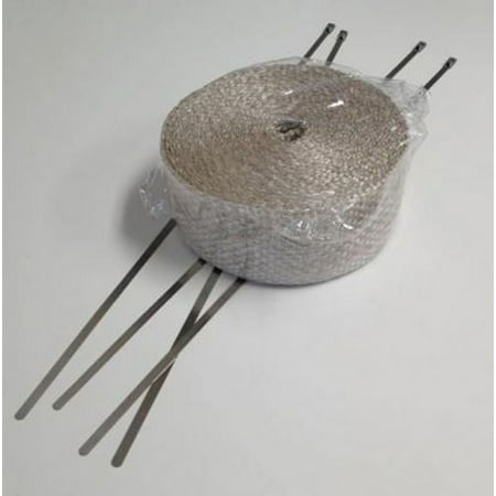 Helix Racing Products 525-2004 Helix 2" X 25 Ft.Tan Exhaust Wrap Kit W/ Ties