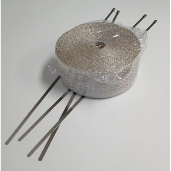 Helix Racing Products 525-2004 Helix 2" X 25 Ft.Tan Exhaust Wrap Kit W/ Ties