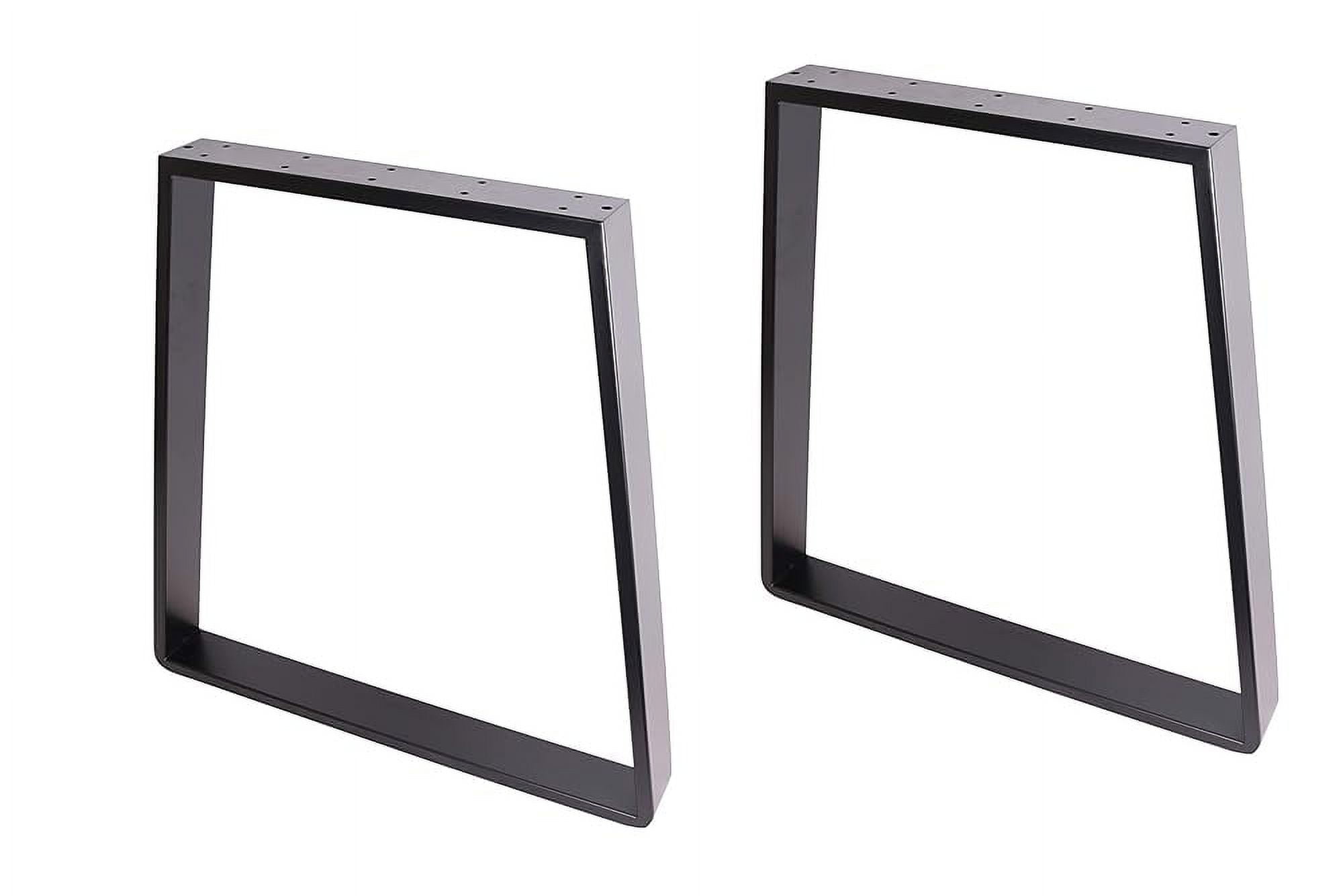 2 X 28" Dining Table Legs,Trapezoid Shaped Heavy Duty Steel Table Legs