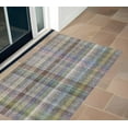 thumbnail image 1 of 2' X 3' Gray Plaid Washable Non Skid Indoor Outdoor Area Rug, 1 of 3