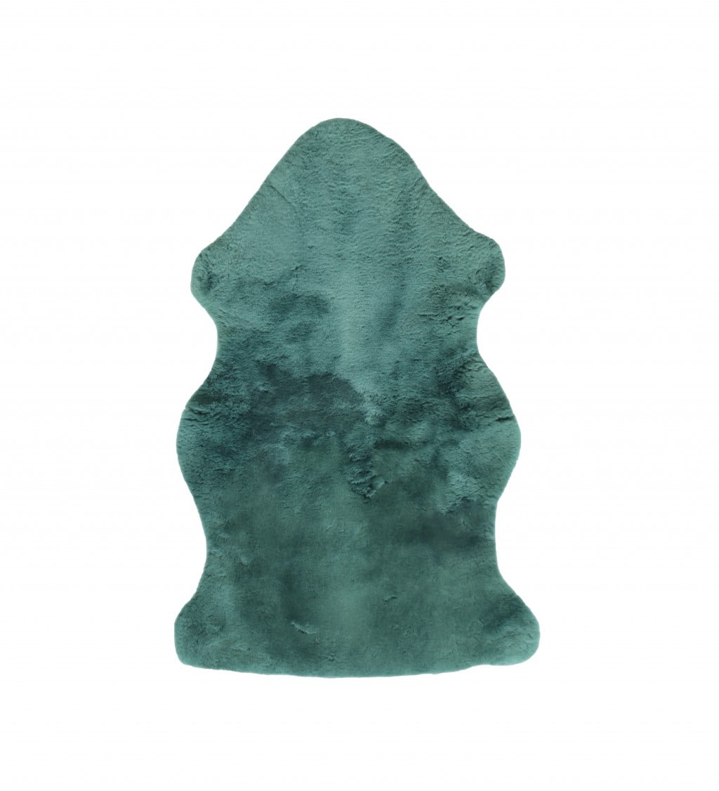 Emerald Faux Fur Cozy Plush Throw Blanket 2' x 3'
