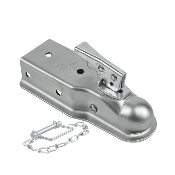 2 X 3 Inch 5000 Lbs Trailer Coupler Hitch Ball Coupling Straight Tongue RV Parts Camper Caravan Accessories ,Easy Installation