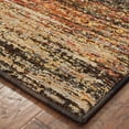 thumbnail image 1 of 2' X 3' Brown Rust Red Gold Orange And Tan Abstract Power Loom Stain Resistant Area Rug, 1 of 5