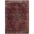 thumbnail image 1 of 2' X 3' Red And Gold Oriental Power Loom Stain Resistant Area Rug, 1 of 5